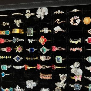 Elegant Gold and Silver Women's Rings.